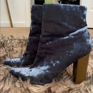 Charlotte Russe Ice Blue Suede boots